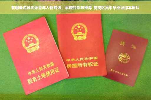 有哪些包含优秀青年人物专访、事迹的杂志推荐-南岗区高中毕业证样本图片