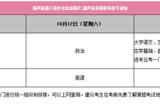 葫芦岛第八高中毕业证图片,葫芦岛市哪家驾校下证快