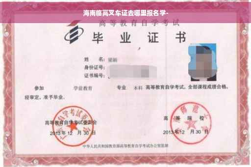 海南临高叉车证去哪里报名学-