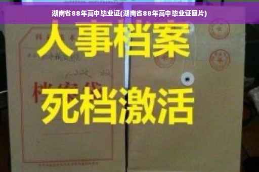 湖南省88年高中毕业证(湖南省88年高中毕业证图片)