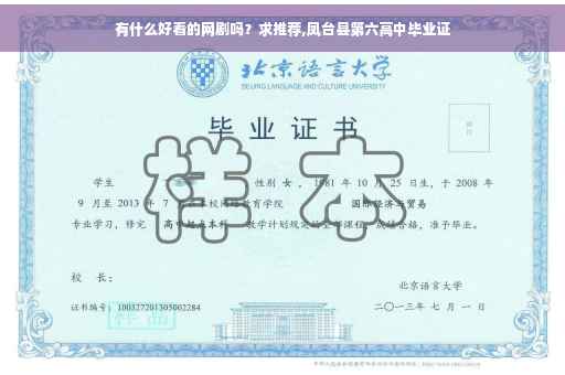 有什么好看的网剧吗？求推荐,凤台县第六高中毕业证
