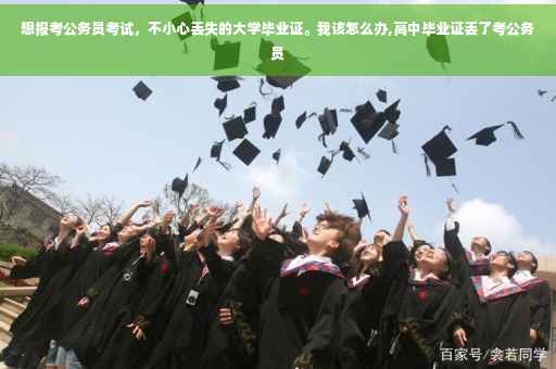 想报考公务员考试，不小心丢失的大学毕业证。我该怎么办,高中毕业证丢了考公务员