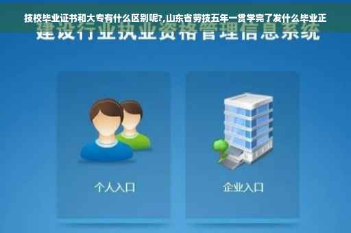 技校毕业证书和大专有什么区别呢?,山东省劳技五年一贯学完了发什么毕业正