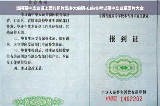请问高中毕业证上面的照片是多大的啊-山东省考试高中毕业证图片大全