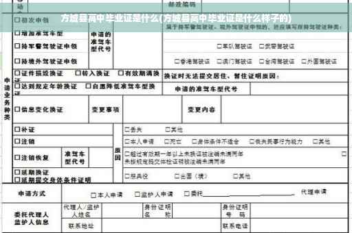 方城县高中毕业证是什么(方城县高中毕业证是什么样子的)
