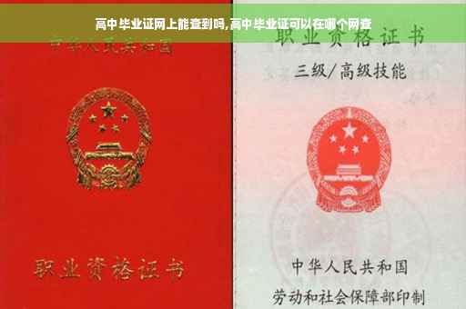 高中毕业证网上能查到吗,高中毕业证可以在哪个网查