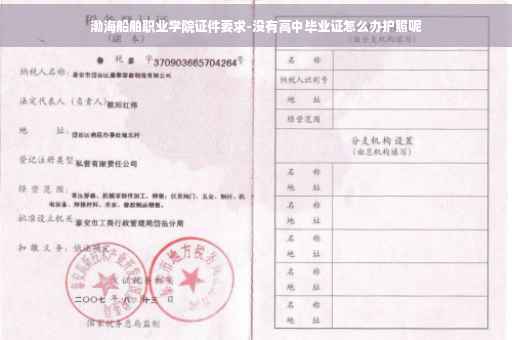 渤海船舶职业学院证件要求-没有高中毕业证怎么办护照呢
