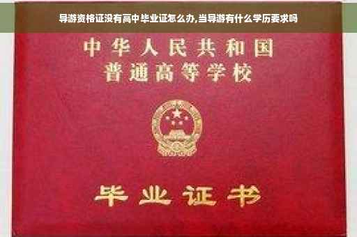 导游资格证没有高中毕业证怎么办,当导游有什么学历要求吗