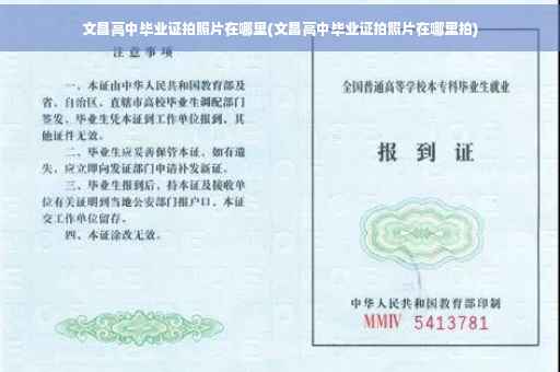 文昌高中毕业证拍照片在哪里(文昌高中毕业证拍照片在哪里拍)