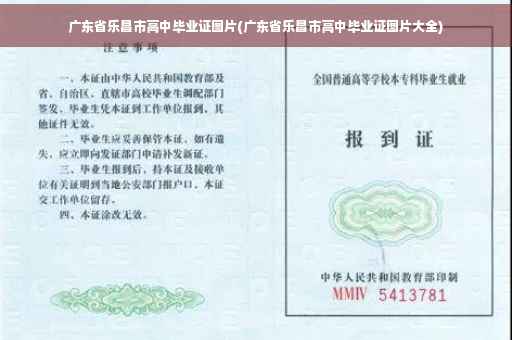 广东省乐昌市高中毕业证图片(广东省乐昌市高中毕业证图片大全)