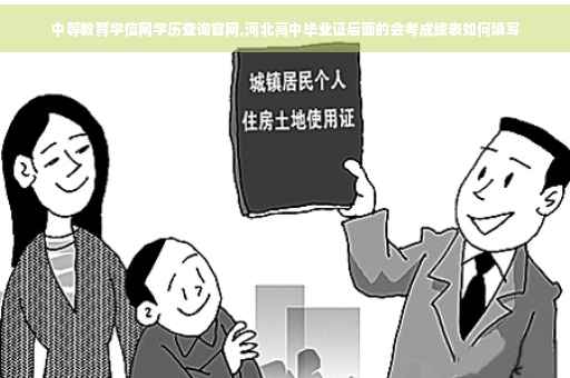 中等教育学信网学历查询官网,河北高中毕业证后面的会考成绩表如何填写