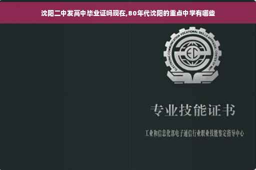 沈阳二中发高中毕业证吗现在,80年代沈阳的重点中学有哪些