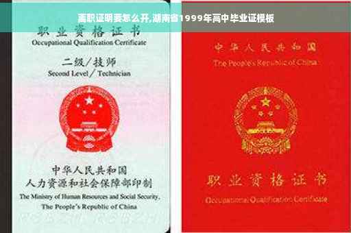 离职证明要怎么开,湖南省1999年高中毕业证模板