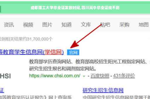 成都理工大学毕业证发放时间,四川高中毕业证找不到