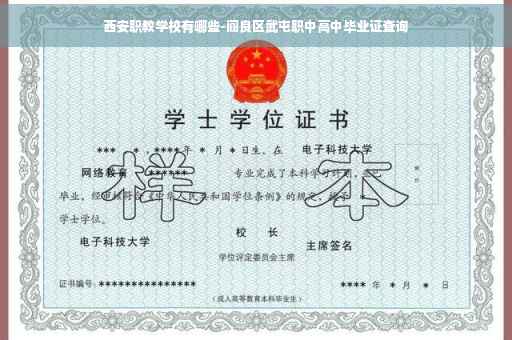 西安职教学校有哪些-阎良区武屯职中高中毕业证查询