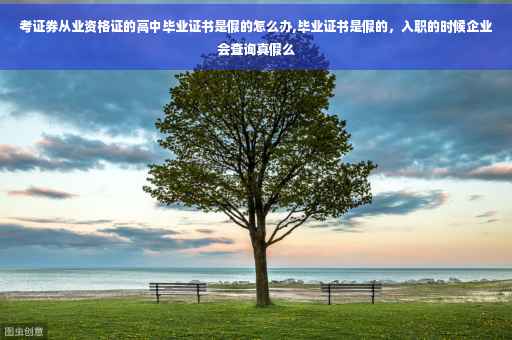 考证券从业资格证的高中毕业证书是假的怎么办,毕业证书是假的，入职的时候企业会查询真假么