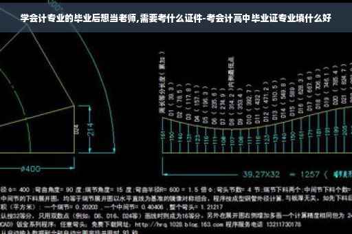 学会计专业的毕业后想当老师,需要考什么证件-考会计高中毕业证专业填什么好