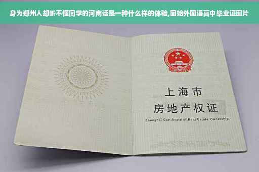 身为郑州人却听不懂同学的河南话是一种什么样的体验,固始外国语高中毕业证图片