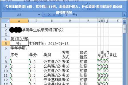 今日全国新增16例，其中四川11例，全是境外输入，什么原因-四川省高中毕业证编号咋填写
