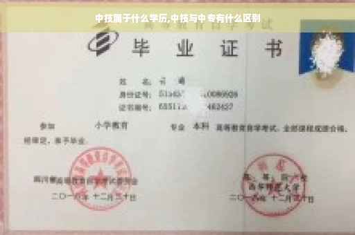 中技属于什么学历,中技与中专有什么区别