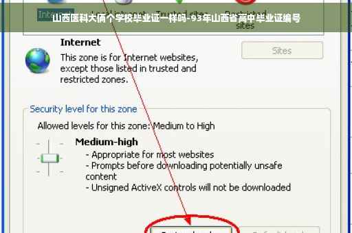 山西医科大俩个学校毕业证一样吗-93年山西省高中毕业证编号