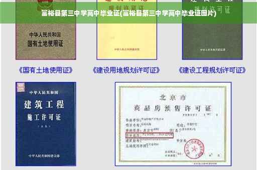 富裕县第三中学高中毕业证(富裕县第三中学高中毕业证图片)