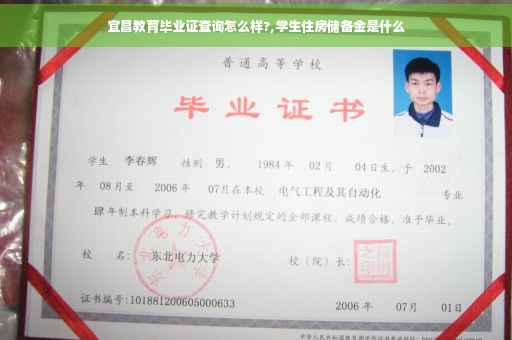 宜昌教育毕业证查询怎么样?,学生住房储备金是什么