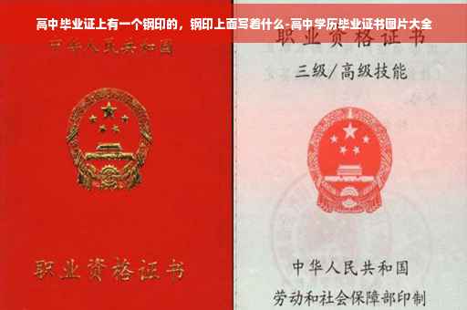高中毕业证上有一个钢印的，钢印上面写着什么-高中学历毕业证书图片大全