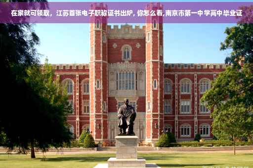 在家就可领取，江苏首张电子职称证书出炉, 你怎么看,南京市第一中学高中毕业证