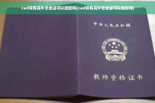 cad没有高中毕业证可以找到吗(cad没有高中毕业证可以找到吗)