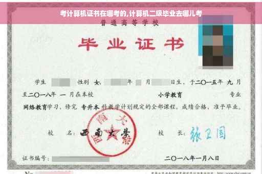 考计算机证书在哪考的,计算机二级毕业去哪儿考