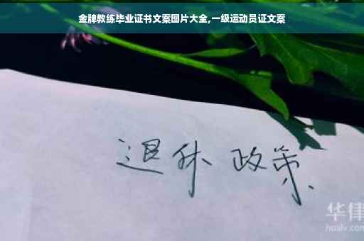 金牌教练毕业证书文案图片大全,一级运动员证文案