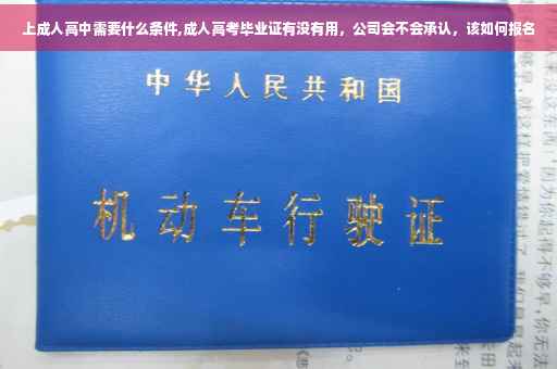 上成人高中需要什么条件,成人高考毕业证有没有用，公司会不会承认，该如何报名