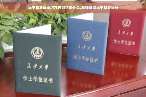 高中毕业证页边九位数字是什么,怎样查询高中毕业证号 高中毕业证页边九位数字是什么,怎样查询高中毕业证号
