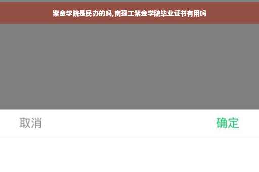紫金学院是民办的吗,南理工紫金学院毕业证书有用吗