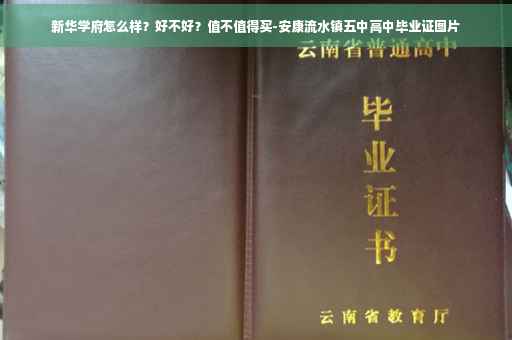 新华学府怎么样？好不好？值不值得买-安康流水镇五中高中毕业证图片