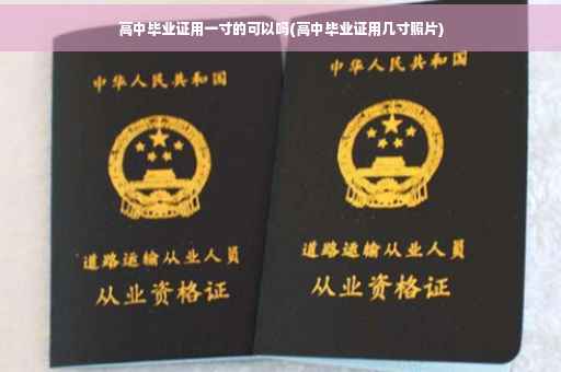高中毕业证用一寸的可以吗(高中毕业证用几寸照片)