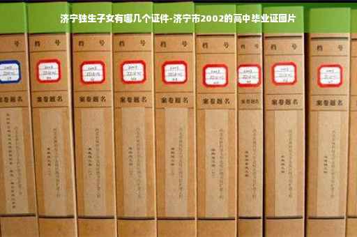 济宁独生子女有哪几个证件-济宁市2002的高中毕业证图片