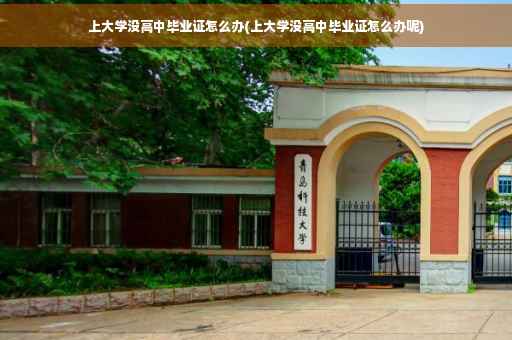 上大学没高中毕业证怎么办(上大学没高中毕业证怎么办呢)