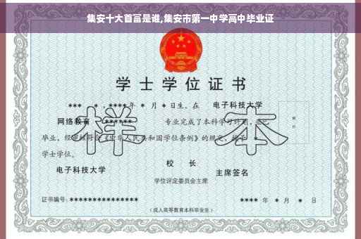 集安十大首富是谁,集安市第一中学高中毕业证