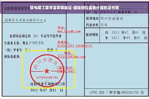 做电脑工程师需要哪些证-哪些岗位需要计算机证书呢