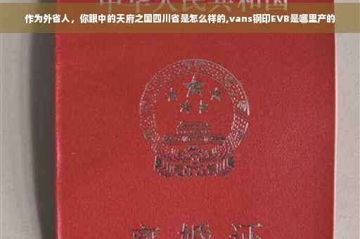 作为外省人，你眼中的天府之国四川省是怎么样的,vans钢印EVB是哪里产的