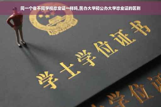 同一个省不同学校毕业证一样吗,民办大学和公办大学毕业证的区别