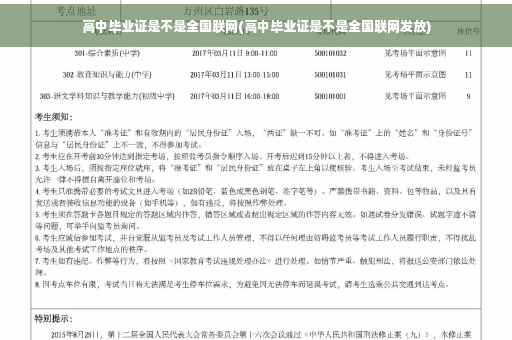 高中毕业证是不是全国联网(高中毕业证是不是全国联网发放) 高中毕业证是不是全国联网(高中毕业证是不是全国联网发放)