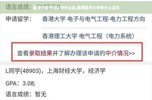 函授中医学可以考什么证,函授医学大专考什么证书