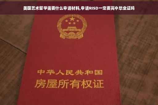 美国艺术留学需要什么申请材料,申请RISD一定要高中毕业证吗