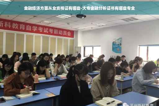 金融经济方面从业资格证有哪些-大专金融分析证书有哪些专业