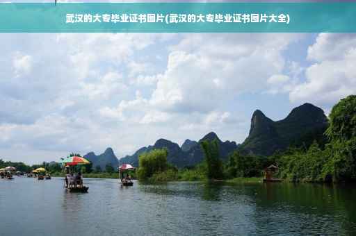 武汉的大专毕业证书图片(武汉的大专毕业证书图片大全)