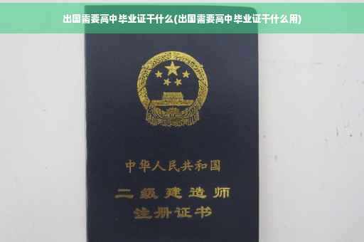 出国需要高中毕业证干什么(出国需要高中毕业证干什么用)
