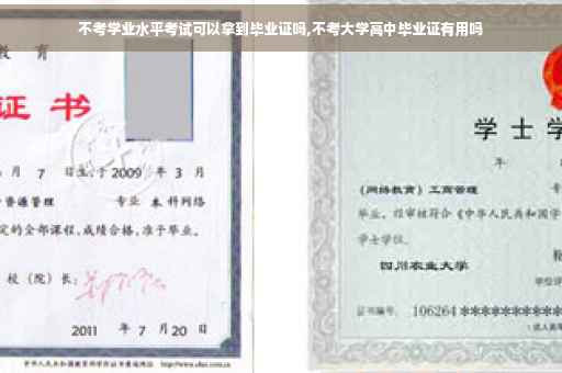 不考学业水平考试可以拿到毕业证吗,不考大学高中毕业证有用吗
